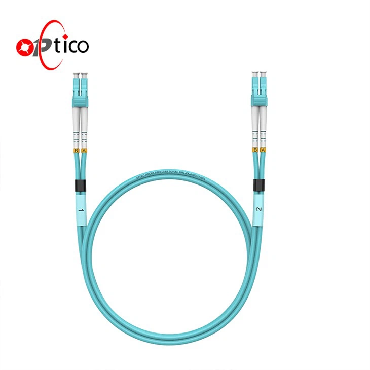 LC UPC- LC UPC DUPLEX 2.0mm LSZH OM3 Fibra Multimode Fiber Ottika tal-Kejbil