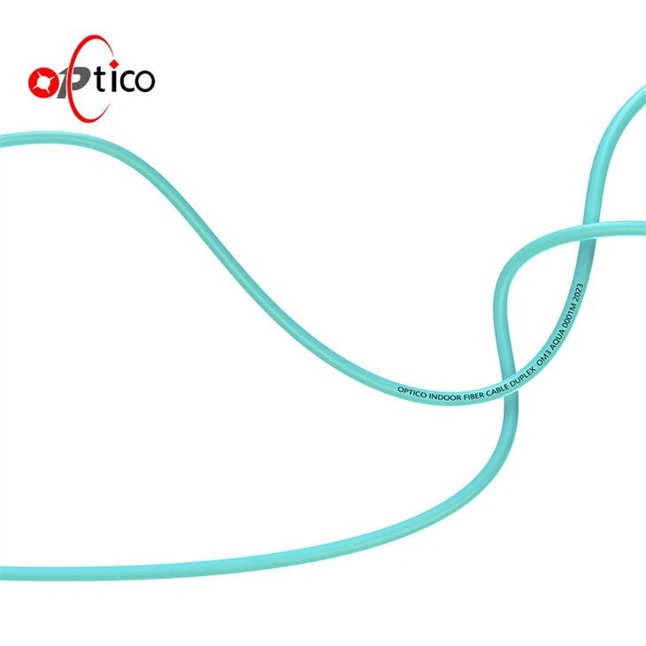 LC UPC- LC UPC Duplex 2.0mm LSZH OM3 Multimode Fiber Optic Patch Cable